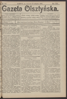 Gazeta Olsztyńska, 1906, nr 102