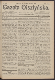 Gazeta Olsztyńska, 1906, nr 110