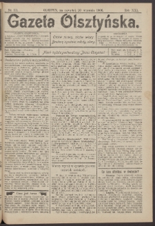 Gazeta Olsztyńska, 1906, nr 111