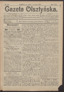 Gazeta Olsztyńska, 1907, nr 4