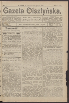 Gazeta Olsztyńska, 1907, nr 5