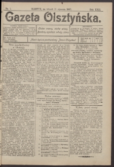 Gazeta Olsztyńska, 1907, nr 7
