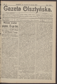 Gazeta Olsztyńska, 1907, nr 11