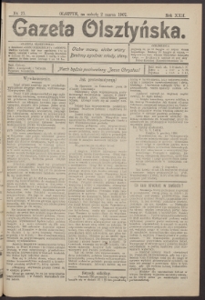 Gazeta Olsztyńska, 1907, nr 27