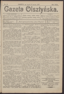 Gazeta Olsztyńska, 1907, nr 31