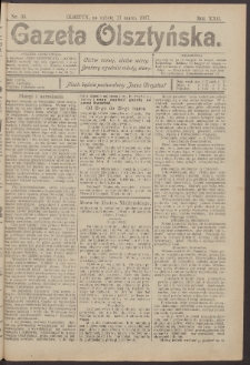 Gazeta Olsztyńska, 1907, nr 33