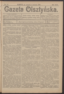 Gazeta Olsztyńska, 1907, nr 40