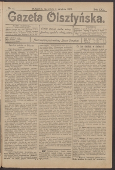Gazeta Olsztyńska, 1907, nr 41
