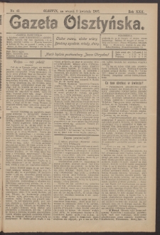 Gazeta Olsztyńska, 1907, nr 42