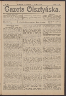 Gazeta Olsztyńska, 1907, nr 43