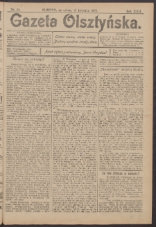Gazeta Olsztyńska, 1907, nr 44
