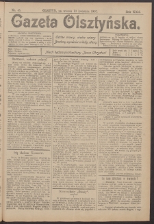 Gazeta Olsztyńska, 1907, nr 45