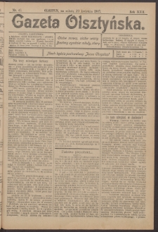 Gazeta Olsztyńska, 1907, nr 47