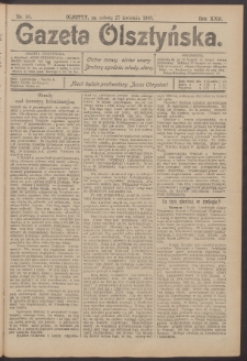 Gazeta Olsztyńska, 1907, nr 50