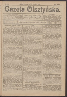Gazeta Olsztyńska, 1907, nr 54