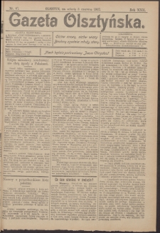 Gazeta Olsztyńska, 1907, nr 67