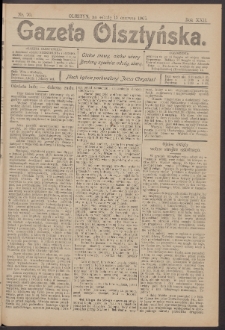 Gazeta Olsztyńska, 1907, nr 70