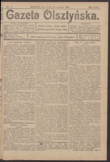 Gazeta Olsztyńska, 1907, nr 71