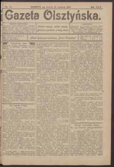 Gazeta Olsztyńska, 1907, nr 74