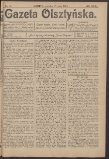 Gazeta Olsztyńska, 1907, nr 87