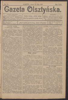 Gazeta Olsztyńska, 1907, nr 88