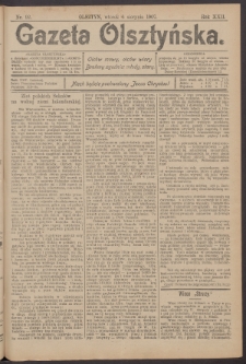 Gazeta Olsztyńska, 1907, nr 92