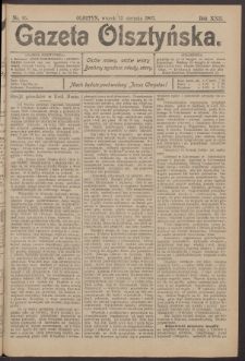 Gazeta Olsztyńska, 1907, nr 95