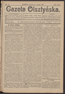 Gazeta Olsztyńska, 1907, nr 99