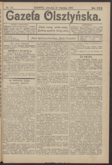Gazeta Olsztyńska, 1907, nr 111