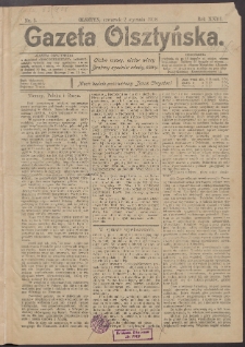 Gazeta Olsztyńska, 1908, nr 1