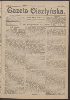Gazeta Olsztyńska, 1908, nr 4