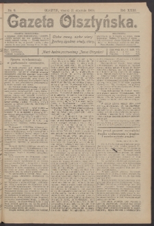 Gazeta Olsztyńska, 1908, nr 9