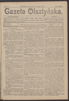 Gazeta Olsztyńska, 1908, nr 10