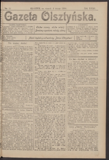 Gazeta Olsztyńska, 1908, nr 15