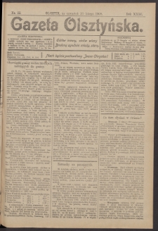 Gazeta Olsztyńska, 1908, nr 22