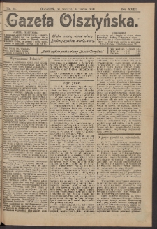 Gazeta Olsztyńska, 1908, nr 28