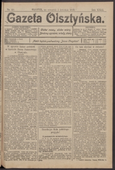Gazeta Olsztyńska, 1908, nr 40