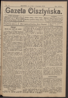 Gazeta Olsztyńska, 1908, nr 47