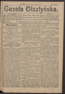 Gazeta Olsztyńska, 1908, nr 58