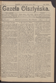 Gazeta Olsztyńska, 1908, nr 70