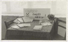 [Wystawka książek rolniczych w Bibliotece Gminnej w Kisielicach]