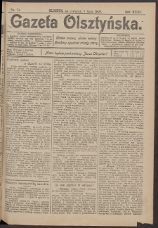 Gazeta Olsztyńska, 1908, nr 79