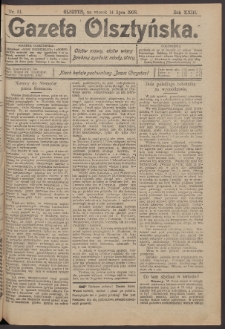 Gazeta Olsztyńska, 1908, nr 81