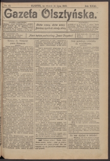 Gazeta Olsztyńska, 1908, nr 81