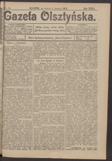 Gazeta Olsztyńska, 1908, nr 90