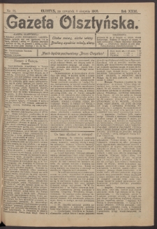 Gazeta Olsztyńska, 1908, nr 91