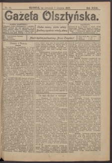 Gazeta Olsztyńska, 1908, nr 91