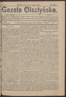 Gazeta Olsztyńska, 1908, nr 92