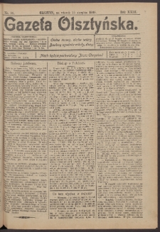 Gazeta Olsztyńska, 1908, nr 99