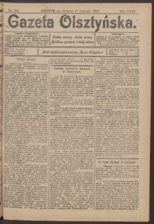 Gazeta Olsztyńska, 1908, nr 109